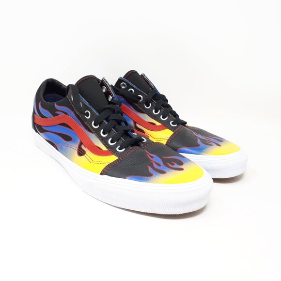 Vans Old Skool Skate Casual Authentic Shoe Sneaker Racer Black Red Mens 12 US - Picture 4 of 12